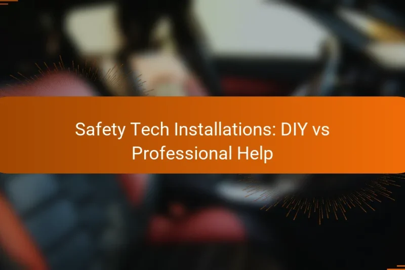 Safety Tech Installations: DIY vs Professional Help