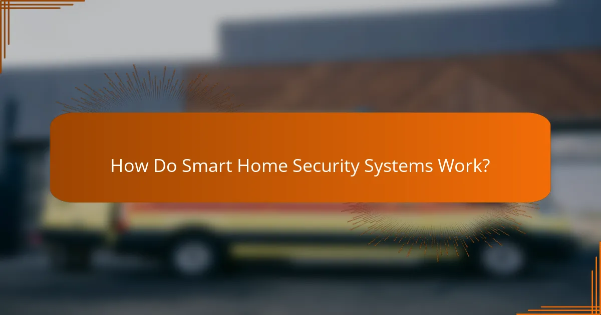 How Do Smart Home Security Systems Work?