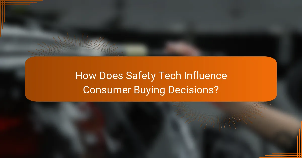 How Does Safety Tech Influence Consumer Buying Decisions?