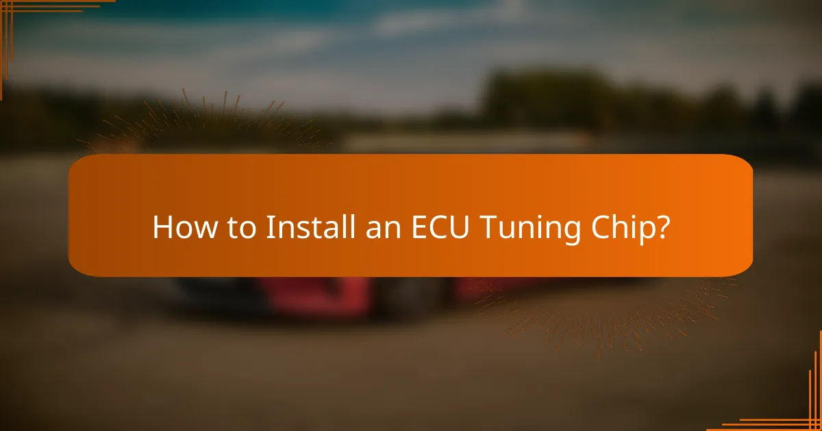 How to Install an ECU Tuning Chip?